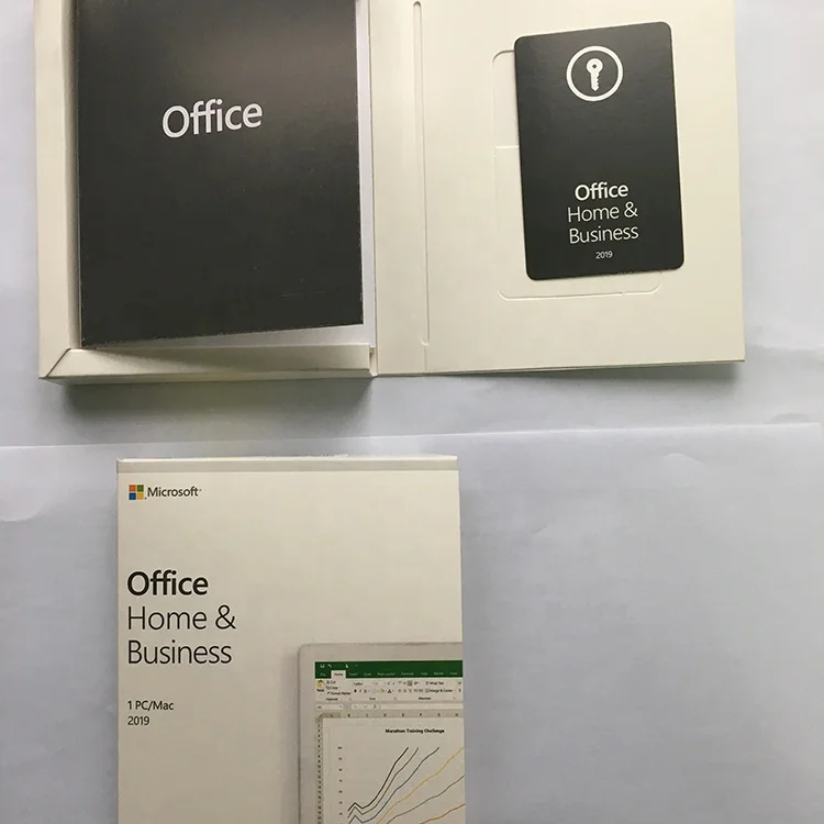 Microsoft New Original Office 2019 Home And Business for PC  Retail Box office 2019 HB retail Box