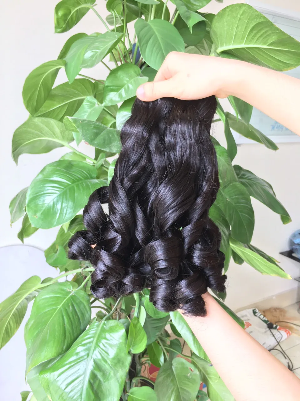 Grade 10A 9A Hair Weaving Bundles Bouncy Curl Hair Weave Natural Cuticle Human Hair Double Drawn Funmi From Anluxhair