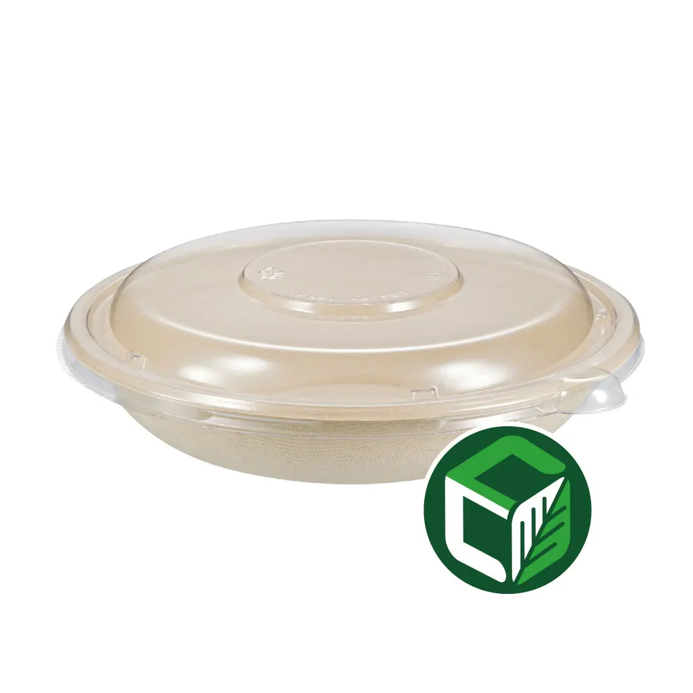 
Заводская цена, круглая миска с крышкой с покрытием Cpet/pp 