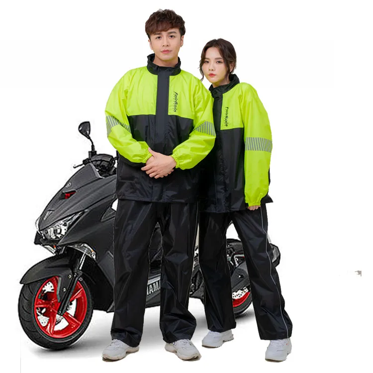 Flying eagle cool fashion nylon durable clear plastic water resistant rain suit
