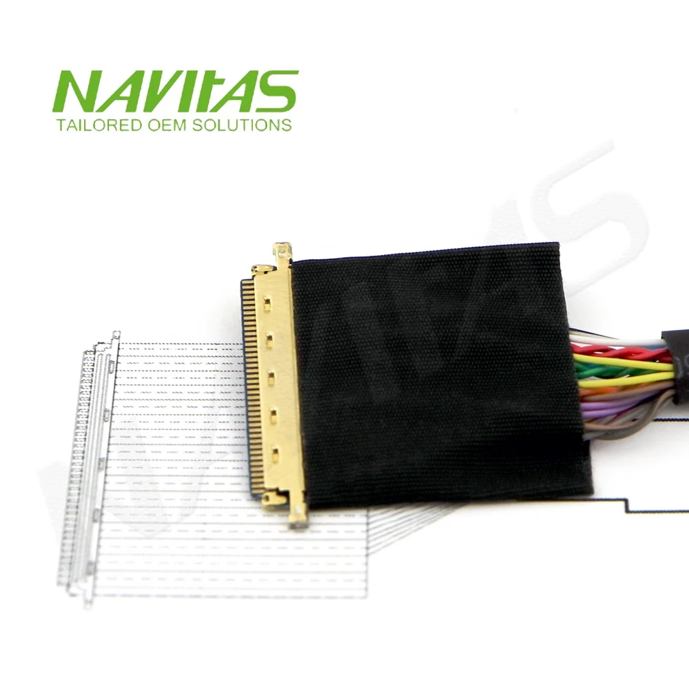 OEM ЖК-экран LVDS соединитель JAE HD 40pin к Hirose DF14 30pin Кабельная сборка