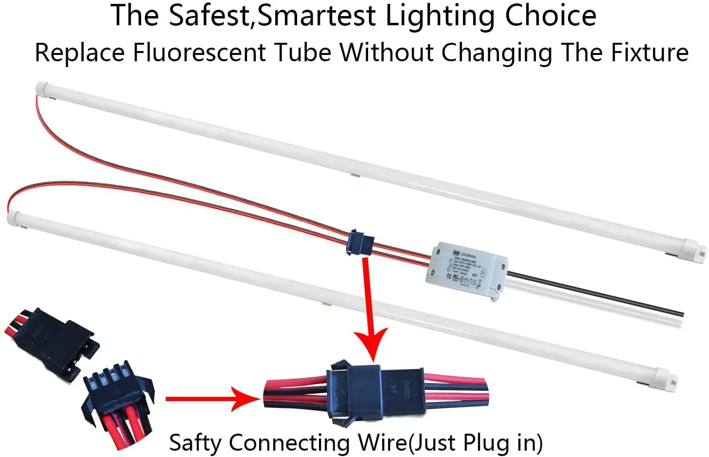 Quick-connect 4FT 24W ETC DLC Magnetic LED Linear Troffer Retrofit Kit smart led strip lights