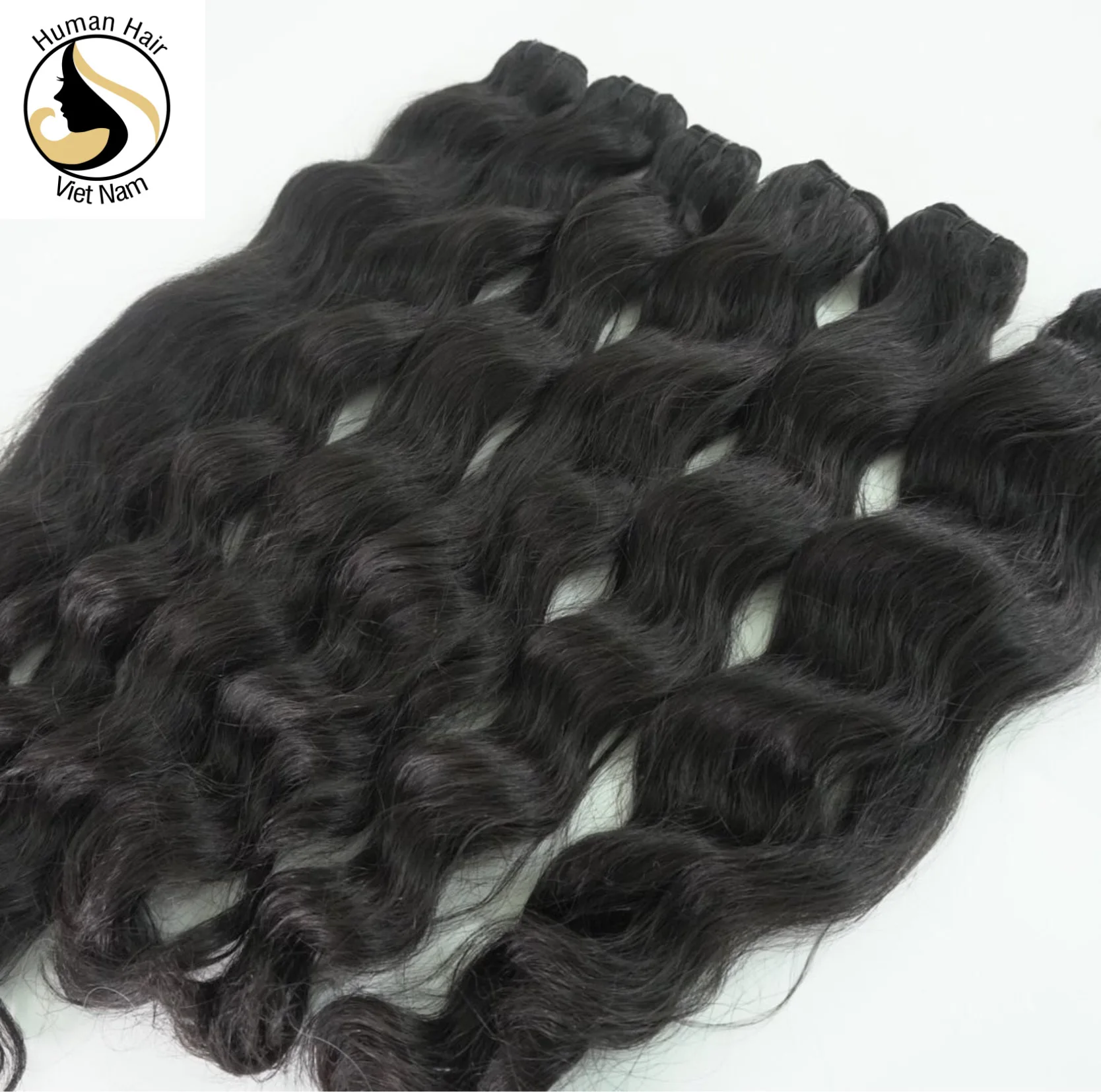 100% Nature, Raw Remy, NO chemical processing ,Wavy Vietnam Human Hair