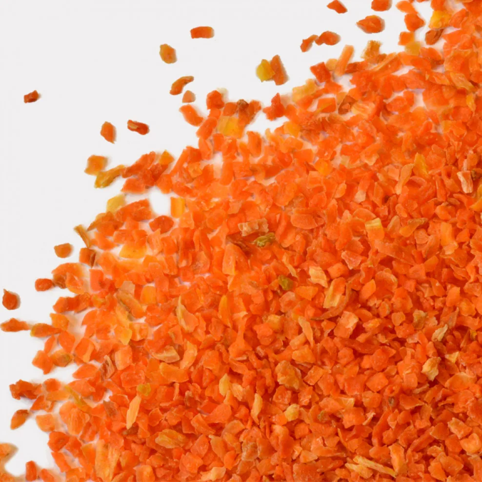 Dried bulk Wholesale Orange dehydrated shredded carrot granules