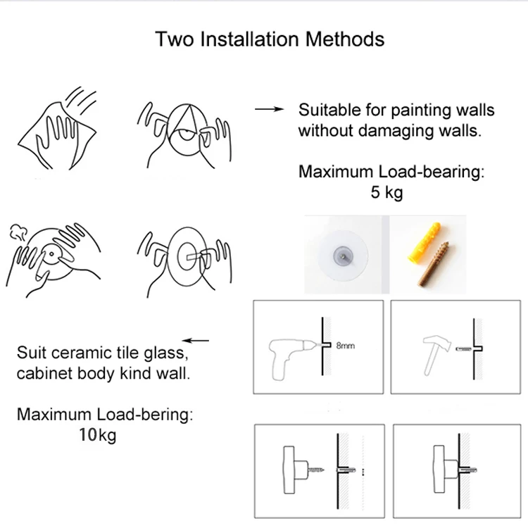 Sticky Water Shape Wood Hangers Wall Storage Coat Hooks