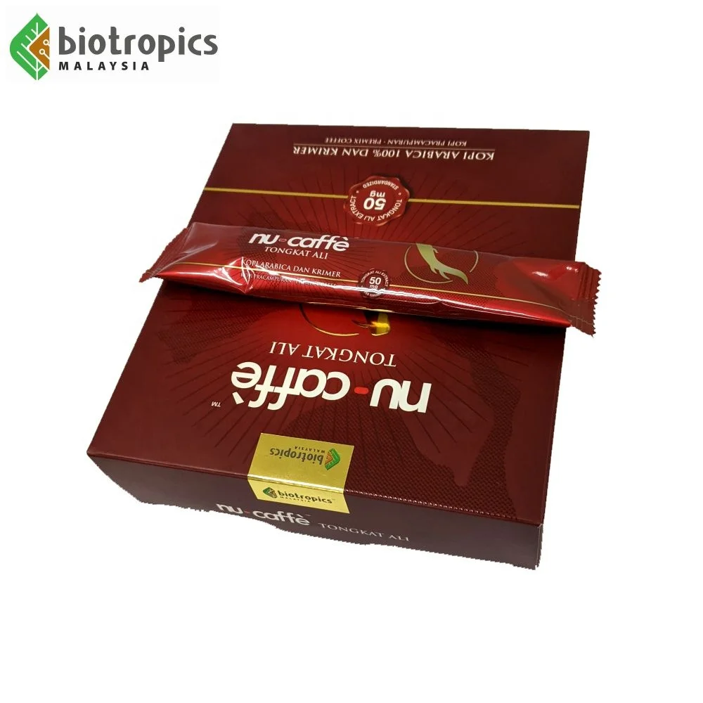 Новинка, кофейный порошок Tongkat Ali Kopi Nu-Caffe, предварительно упакованный, 15 пакетиков в коробке, для легкого использования из малайзии