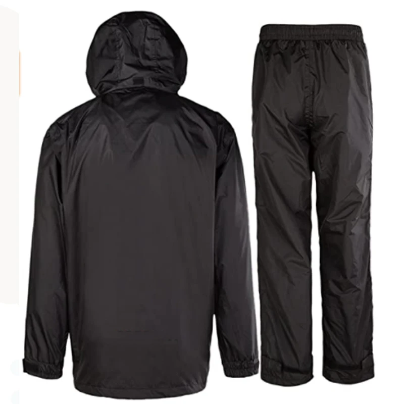 Rubber Coated Waterproof Raincoat And Durabl Raincoat Hidden Pocket Rain Coat Suit