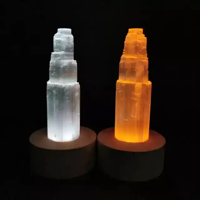 New Wholesale Selenite Tower Selenite Rough Tower  Large Selenite Point  Crystal Tower