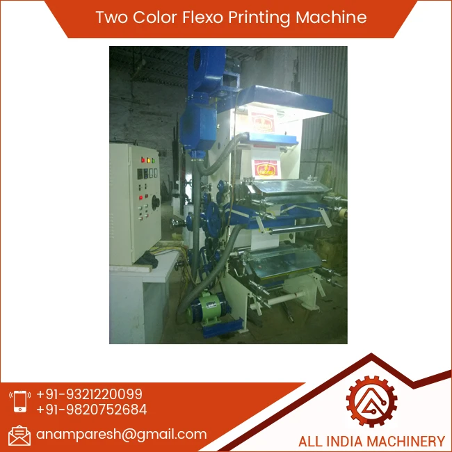 Newly Design Two Color Flexo Printing Machine Semi Automatic for Mexico
