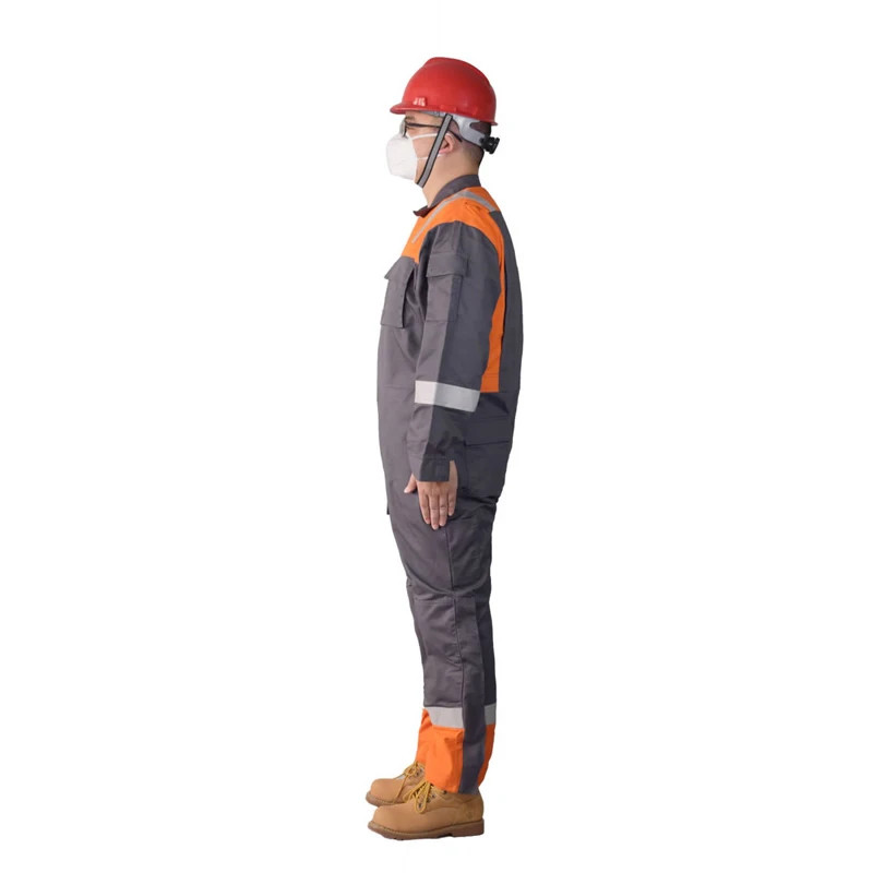 European Latest Design Firefighting Red Reflective Flame Retardant Safety Clothing Workwear Fire Resistant Coverall