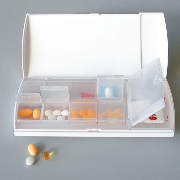Multi-case for carrying around for storing small items, parts case for nail art and medicine container