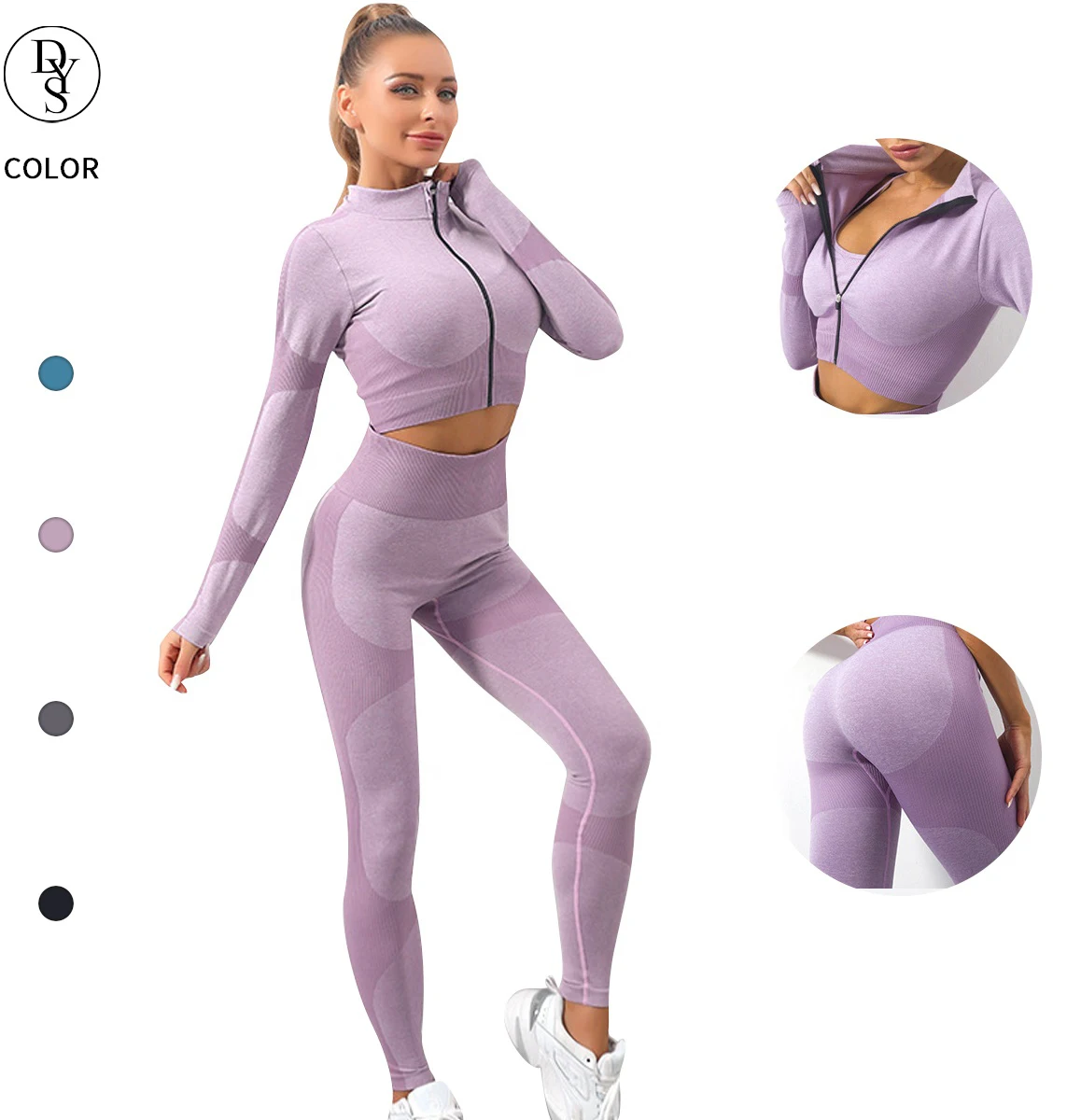 Fitness Wear Yoga Apparels Women Outdoor Seamless Sets Blank Sport Yoga Bra and Leggings Set with Custom Logo