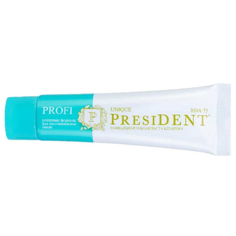 
Toothpaste PRESIDENT PROFI Unique (75 RDA) 50 ml cosmetics distributor required 