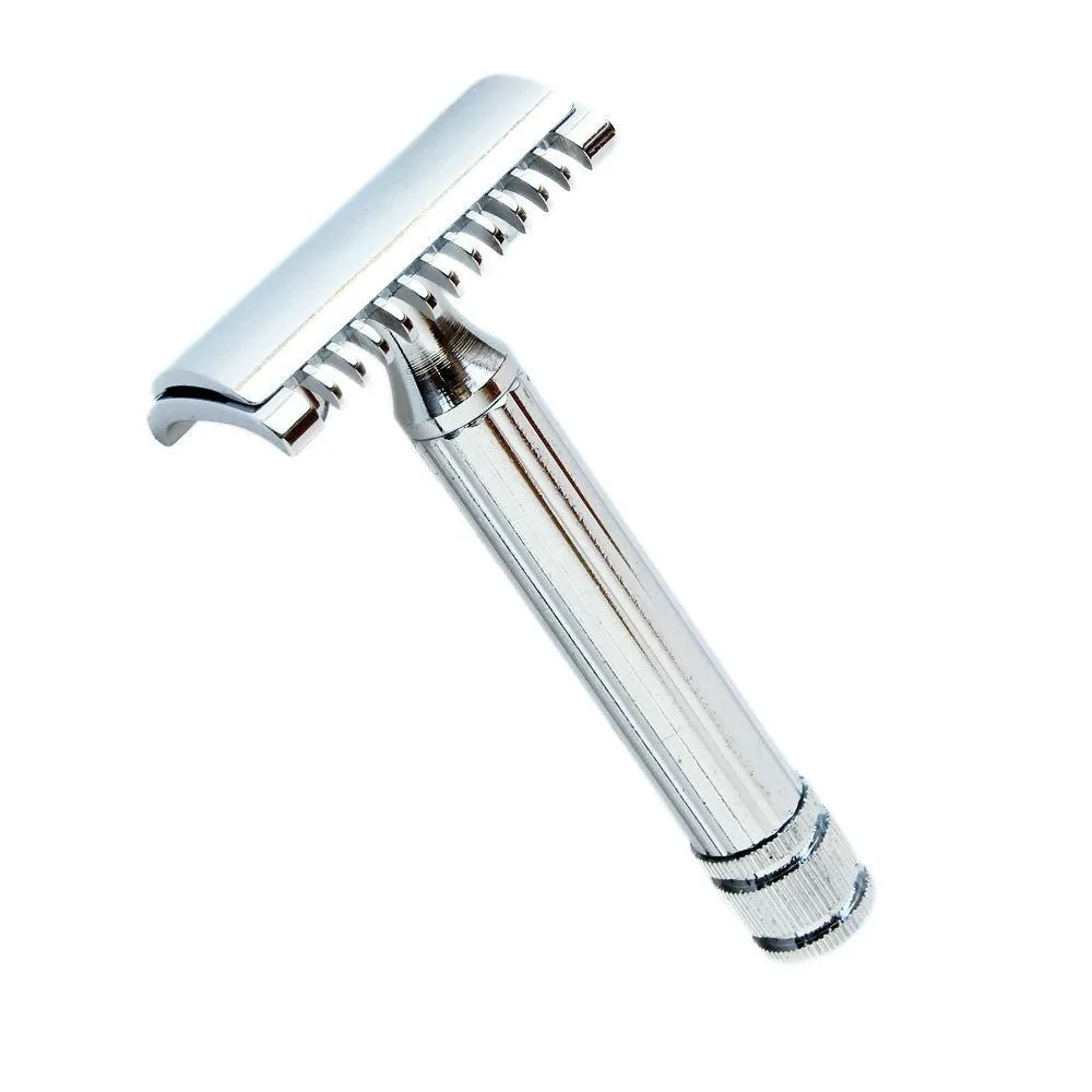 Modern Stylish Man Women Durable Reusable Metal Double Edge Shaving Safety Razor With Custom Logo