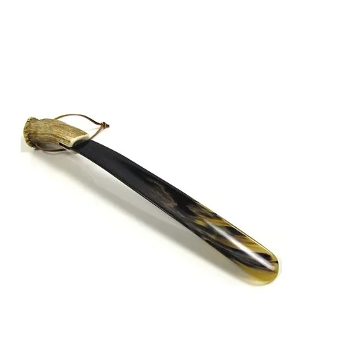 Рог для обуви из натурального буйвола с костяными ручками/рог бычьего волка/длинный ручкой небольшой размер продажи