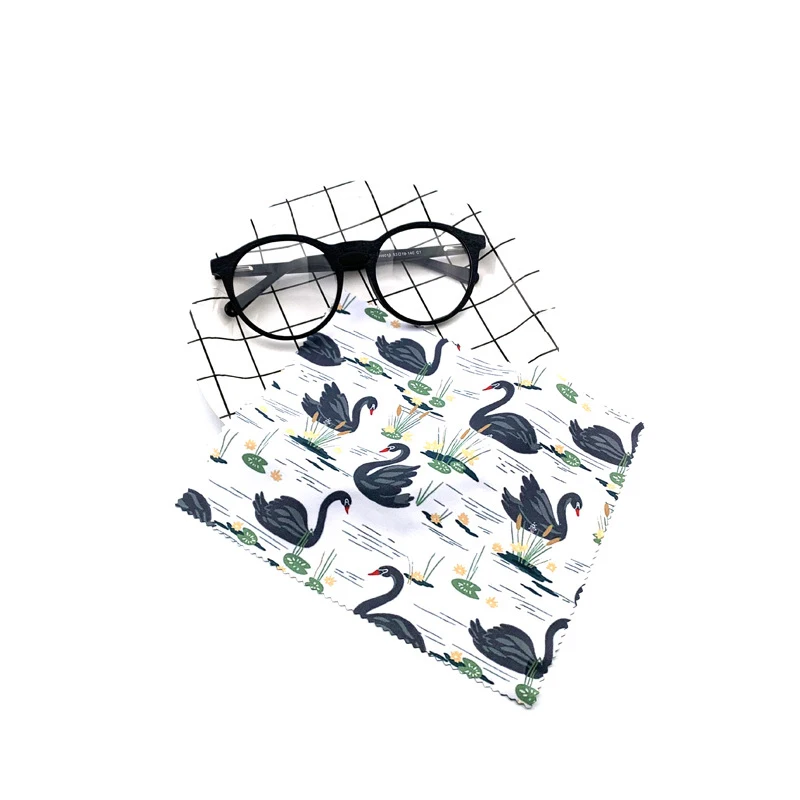 Пользовательский логотип салфетка для очков микрофибра чистая салфетка для линз