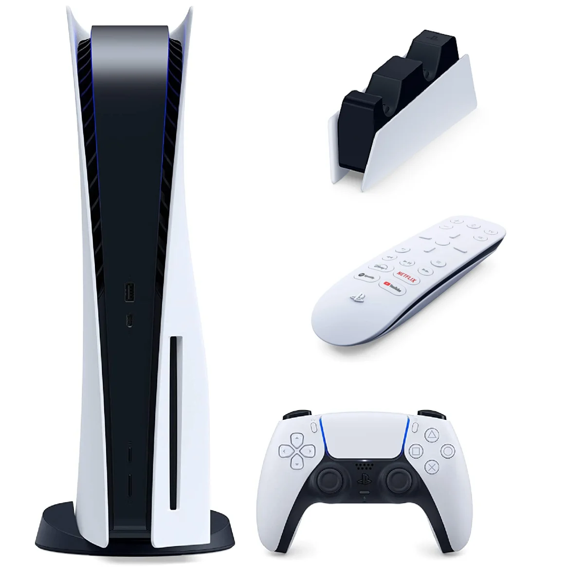 
PS5 In Stock || Wholesale For PS5 4 Pro Slim Original 1TB 2TB Console, 5 GAMES & 2 Controllers 