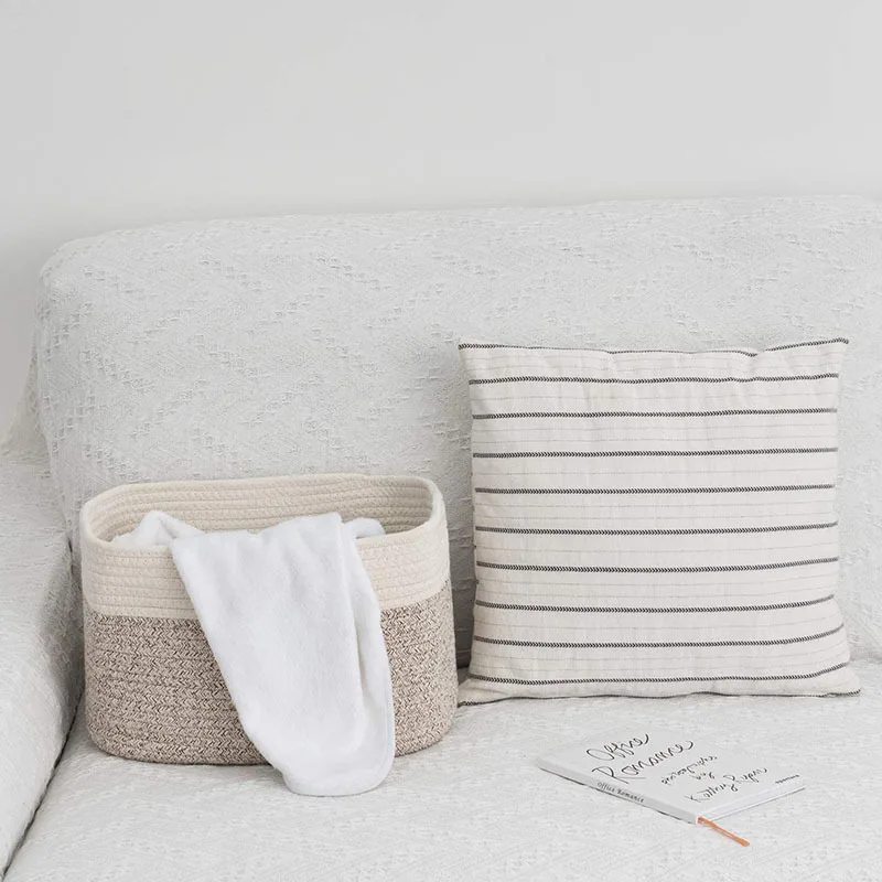 Сумка с логотипом на заказ игрушки детские товары веревка американские хлопковые тканые корзины для хранения