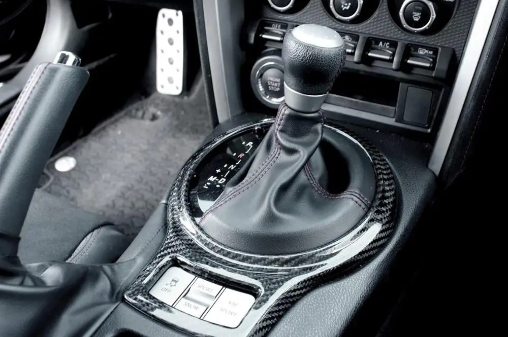MOS Carbon Fiber Interior Gear Shift Panel Cover for Toyota 86 Scion FR-S Subaru BRZ 2012-2019 LHD RHD AT MT