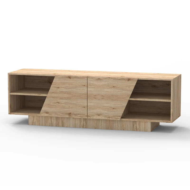 High Quality Wooden Mdf modern tv Cabinet Nordic Style with Storage Made in Malaysia 2644