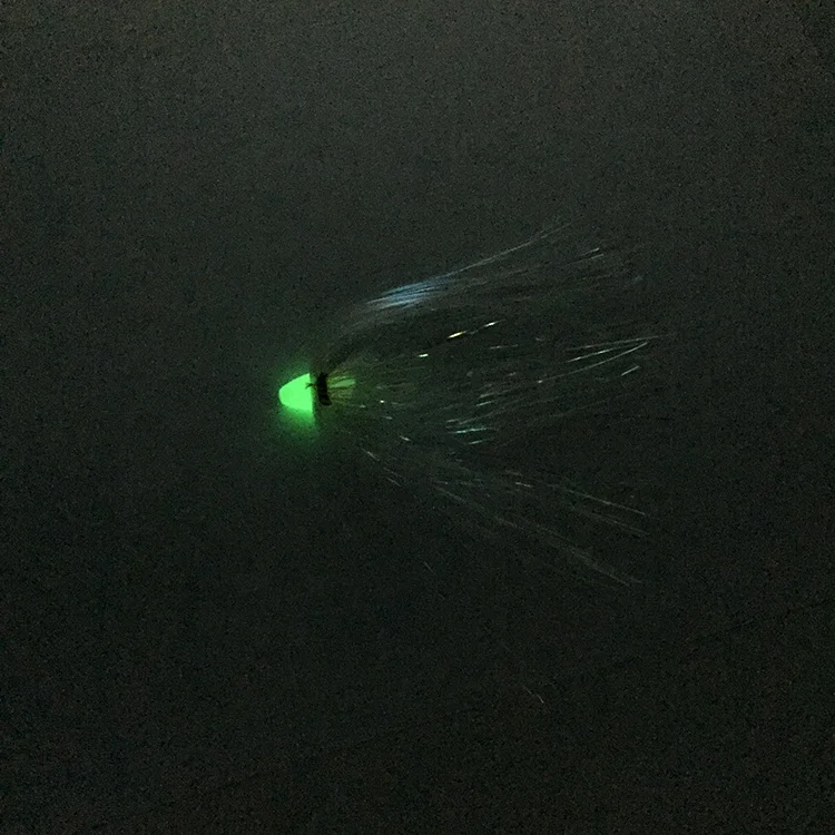 Rainbow flash mylar ballyhoo duster glow lead jig Fishing Lures wholesale fishing tackle Weiyu fishing swim baits