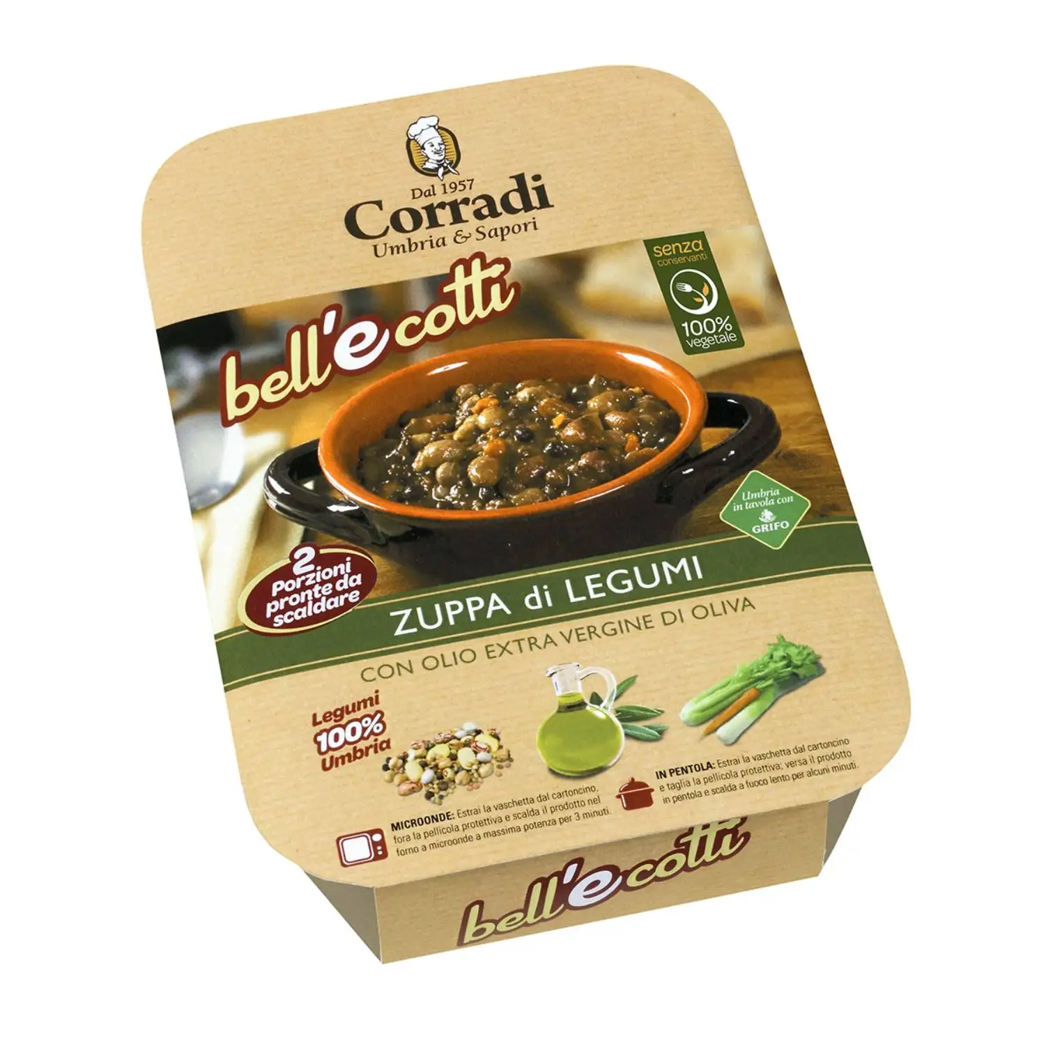 BEST ITALIAN QUALITY VEGETARIAN LEGUME SOUP INSTANT FOODREADY TO EAT