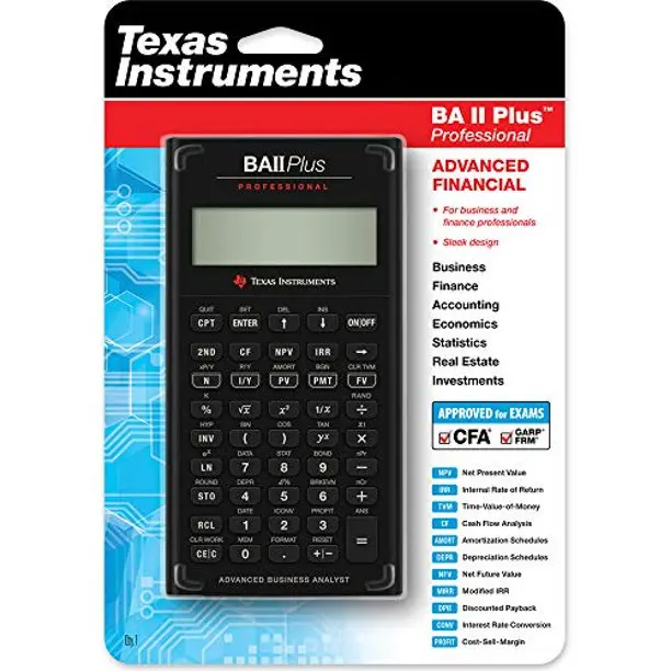 AB Texas Instruments BA II Plus Professional Financial Calculator