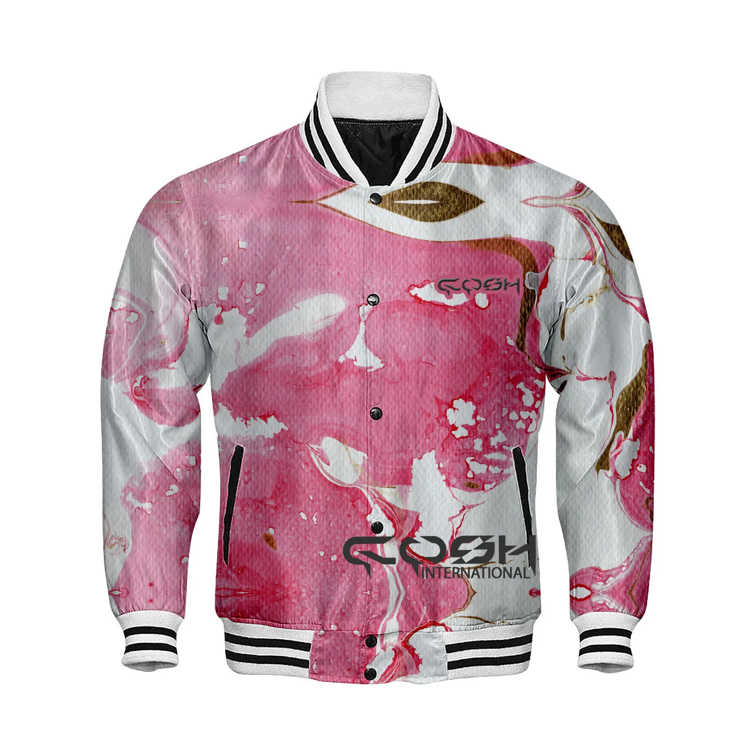 Highquality Sublimation Printed Baseball Jacket Sports And team Wear Windproof Letterman Pullover Jacket Vendor From Pakistan