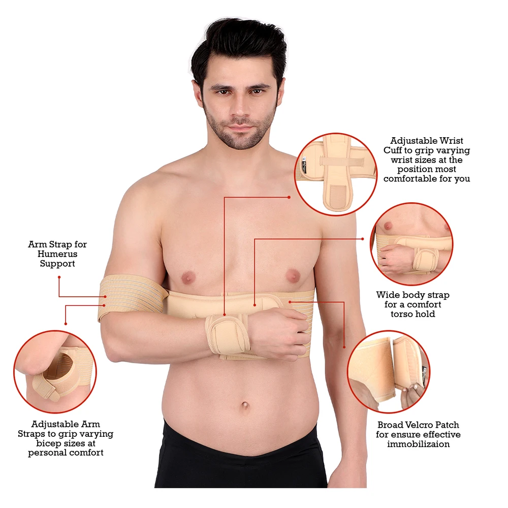 Pouch Arm Sling Supports and holds the arm after injury or surgical treatment for recuperation