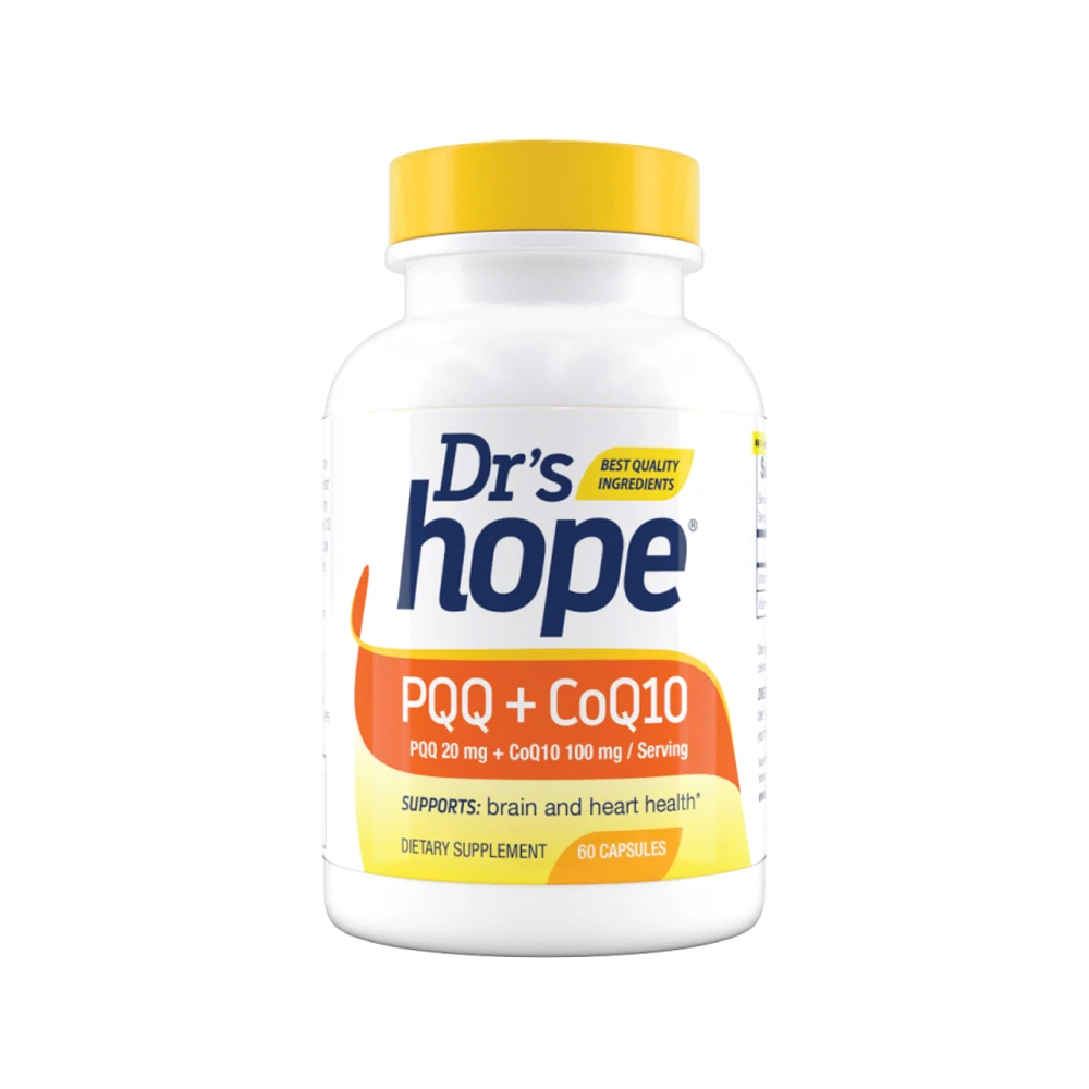 PQQ (20 мг) + CoQ10 (100 мг) пирролохинолинхинон и коэнзим Q10 пищевая добавка