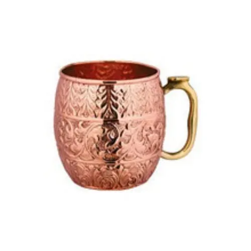 Vintage Selling Plain Copper Mugs Brass Handle Antique Beer Mugs Moscow Mule Customized Bar Hotel Home Accessories Ayurvedic