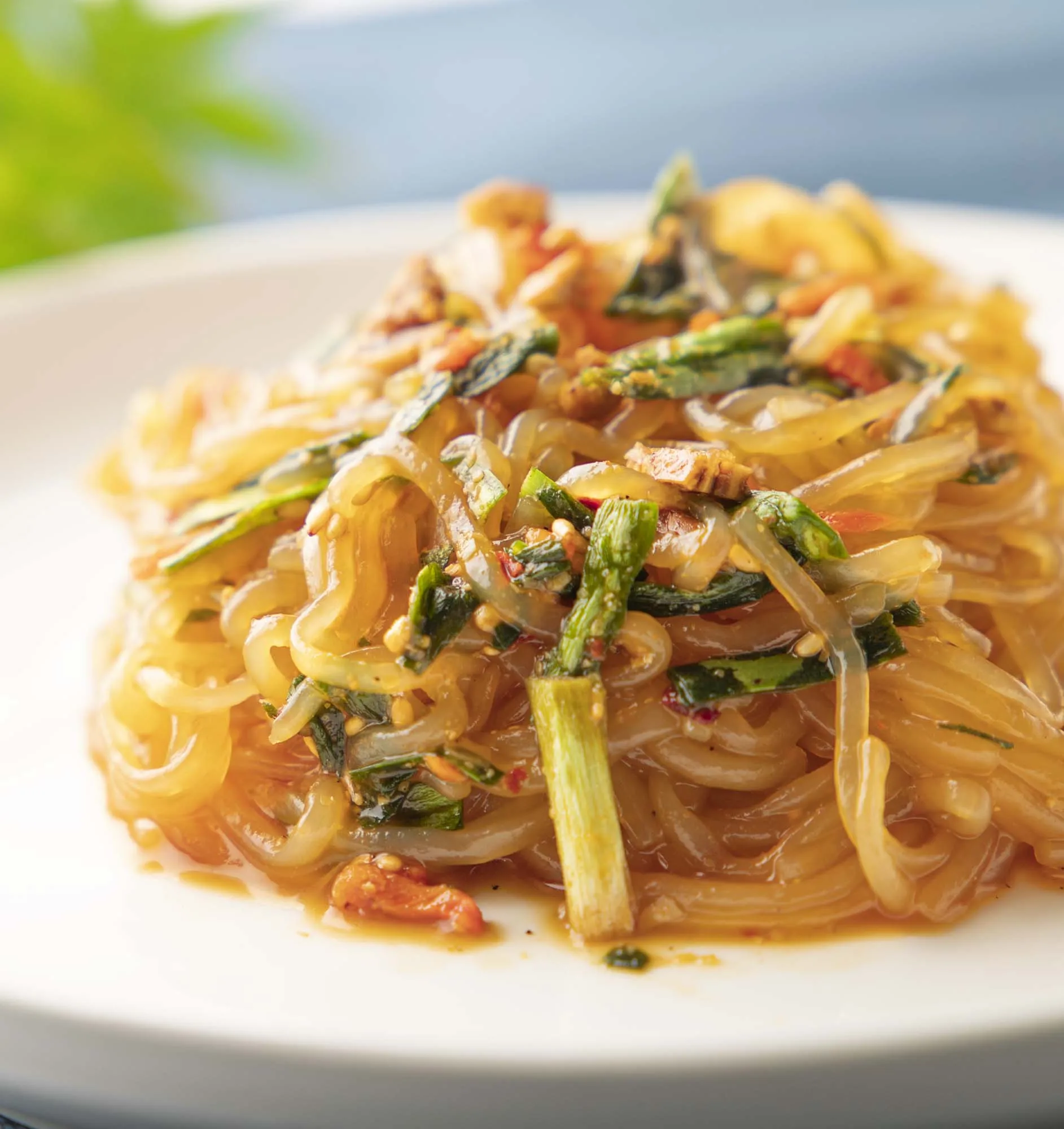 Japanese food manufacturer haisky food chapchae style konjac noodles / delicious, easy cooking, healthy