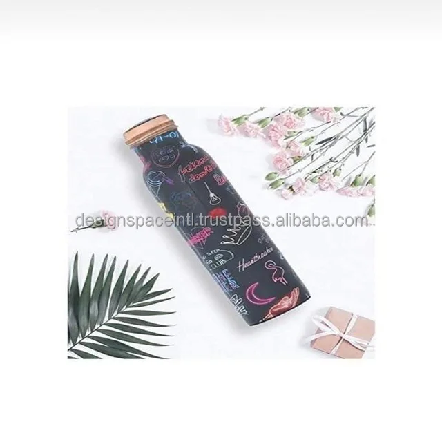Most Stylish Printed Copper Water Bottle at best rate
