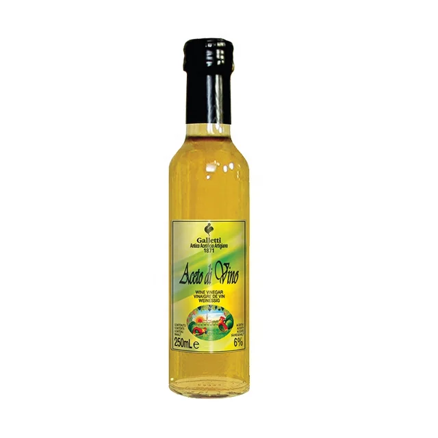
High Quality Italian White Wine Vinegar Acidity 6% 
