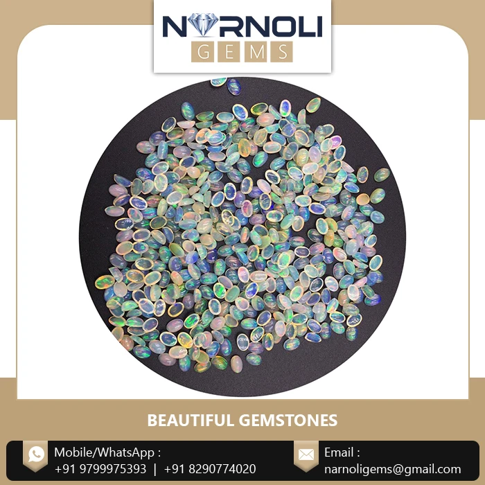 Premium Quality Beautiful Ring Use Real Look Opal Oval Shaped Semiprecious Supplier Narnoli Gems Gemstone