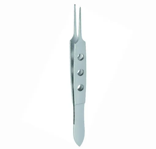 BISHOP HARMON IRIS FORCEPS 8.9cm  1 x 2 TEETH