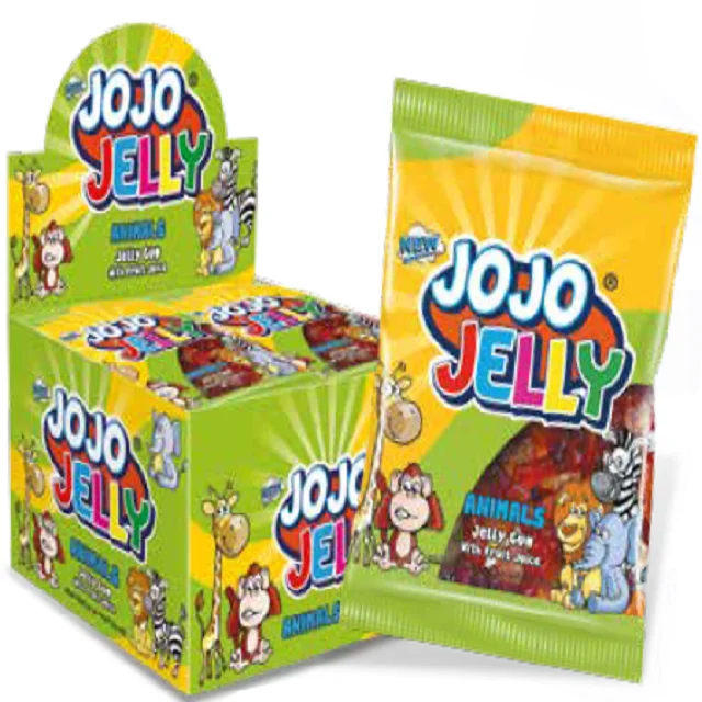 Colorful Soft Gummy Animals Fruity Jelly Candy Halal Turkish Snack