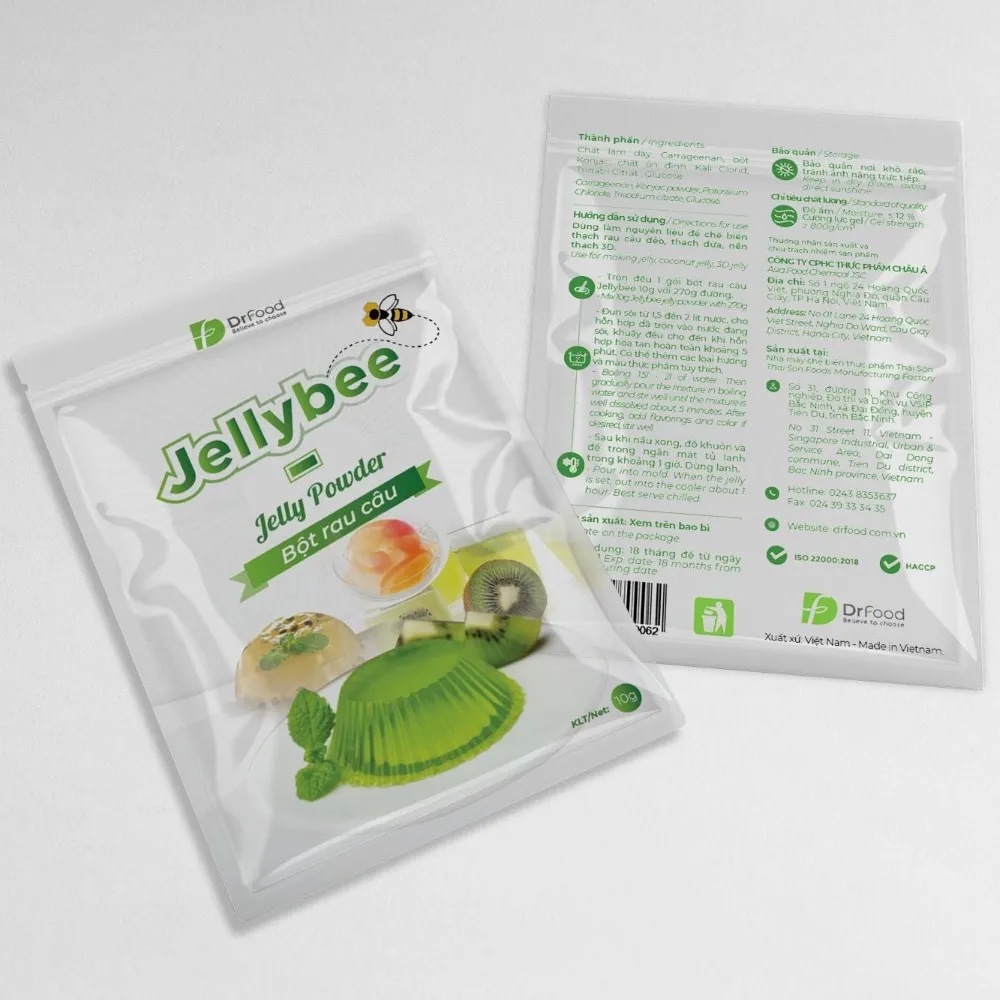 Best Seller 2022 Catalopue Flavor Jelly Powder jelly fruit for cooking 140g box packing from Vietnam