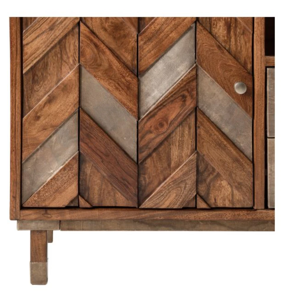 Итальянские шкафы из массива манго для гостиной мебель шкаф с 2 ящиками хранения и домашний декор