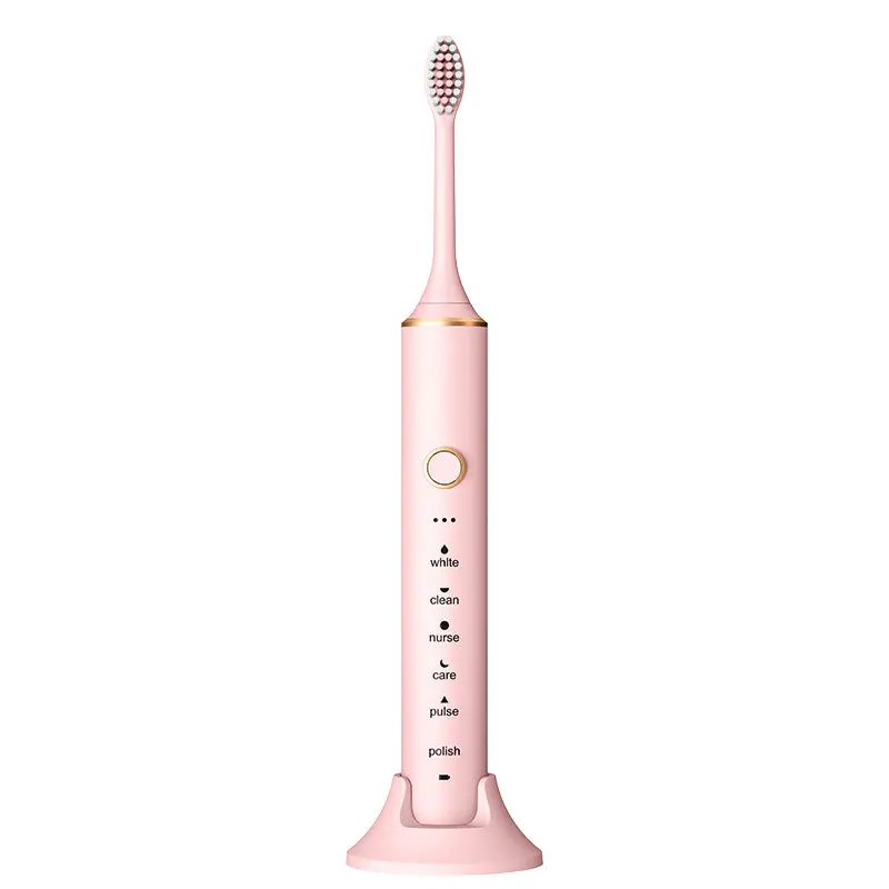 Rechargeable slim electric toothbrush with wireless induction charger factory