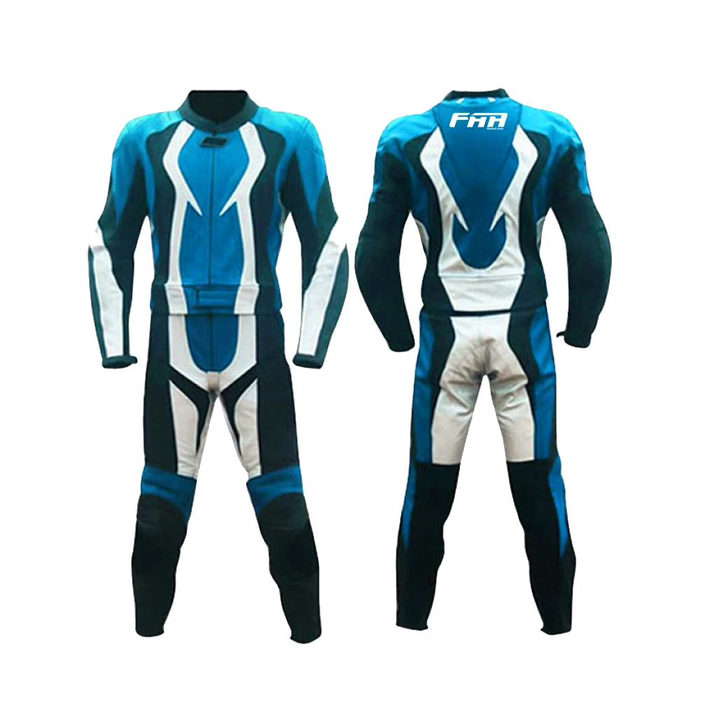 High Quality Motorbike Safety Suits Flame Resistant Water Proof Wind Proof Cowhide Leather Made Zentai Suits With Custom Logo