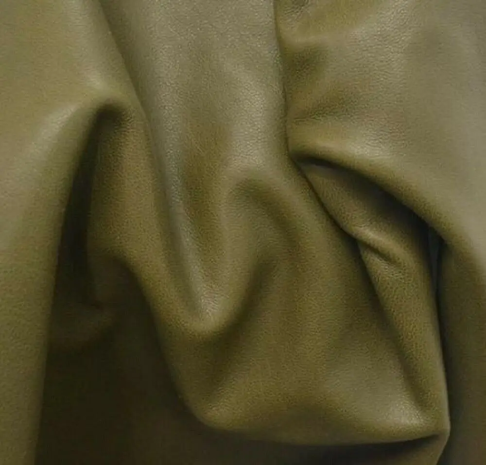 Real Sheep Leather Finish  Article Skins In Forest Green Color For Bags/Violets/Garments/And Accessories