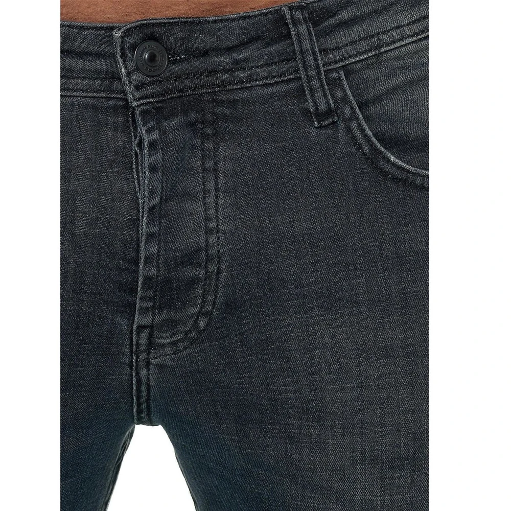 New Men Stretch Jeans men Elastic Cotton Pants Loose Fit Denim Trousers Men Brand Fashion Wear