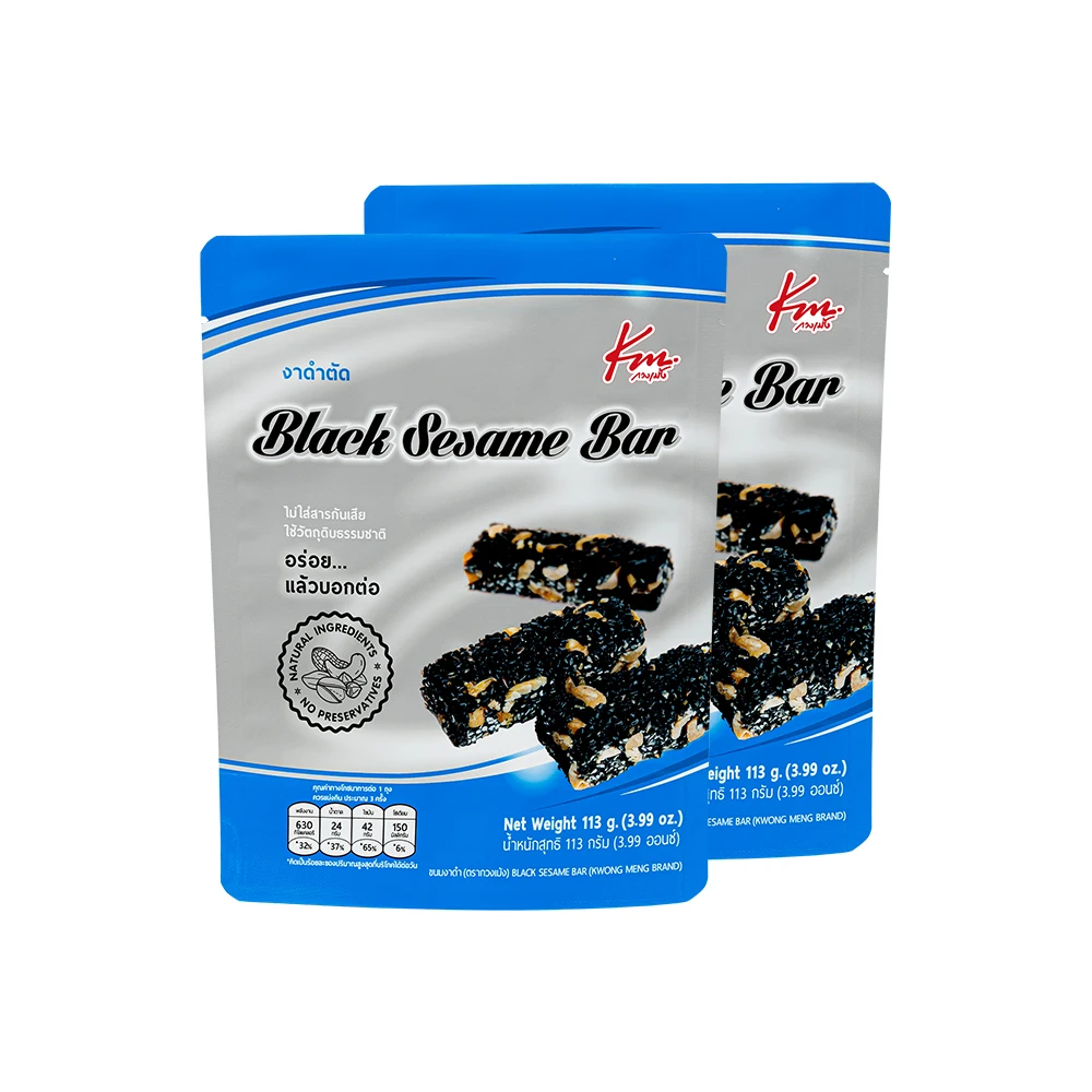 Vegan Black Sesame And Peanut Candy Bar Authentic Recipe  With Nutrition Benefit And Good Taste 113g