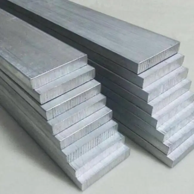 Good quality Aluminium  profile  OEM grade bus bar alloy 6063 cheap price customized length rectangular aluminum flat bar