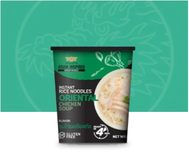High Quality Double Dragon Brand Instant Noodles 43g cup Oriental Chicken Soup From Thailand
