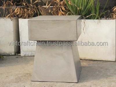 Оптовая продажа бетонный квадратный табурет из Вьетнама Лучшая цена и высокое качество хороший продукт прочный для наружного использования