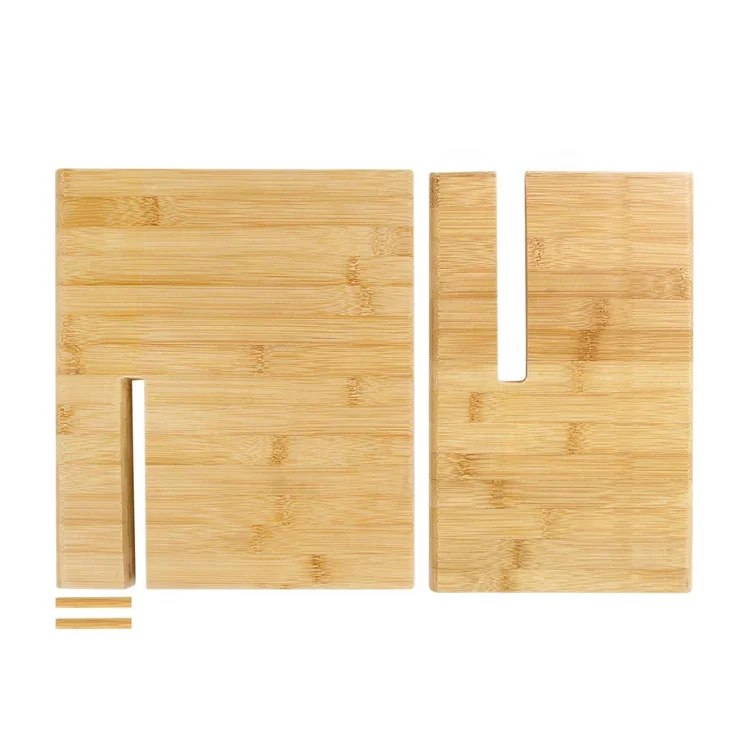 Magnet Bamboo Wooden Magnetic Knife Holder Organizer Block Without Knives