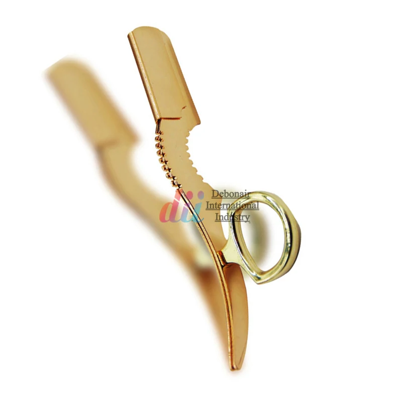 Barber Razor Stainless Steel Golden Color Barber Shaving Razor Straight Beauty Salon Equipments Barbershop tools