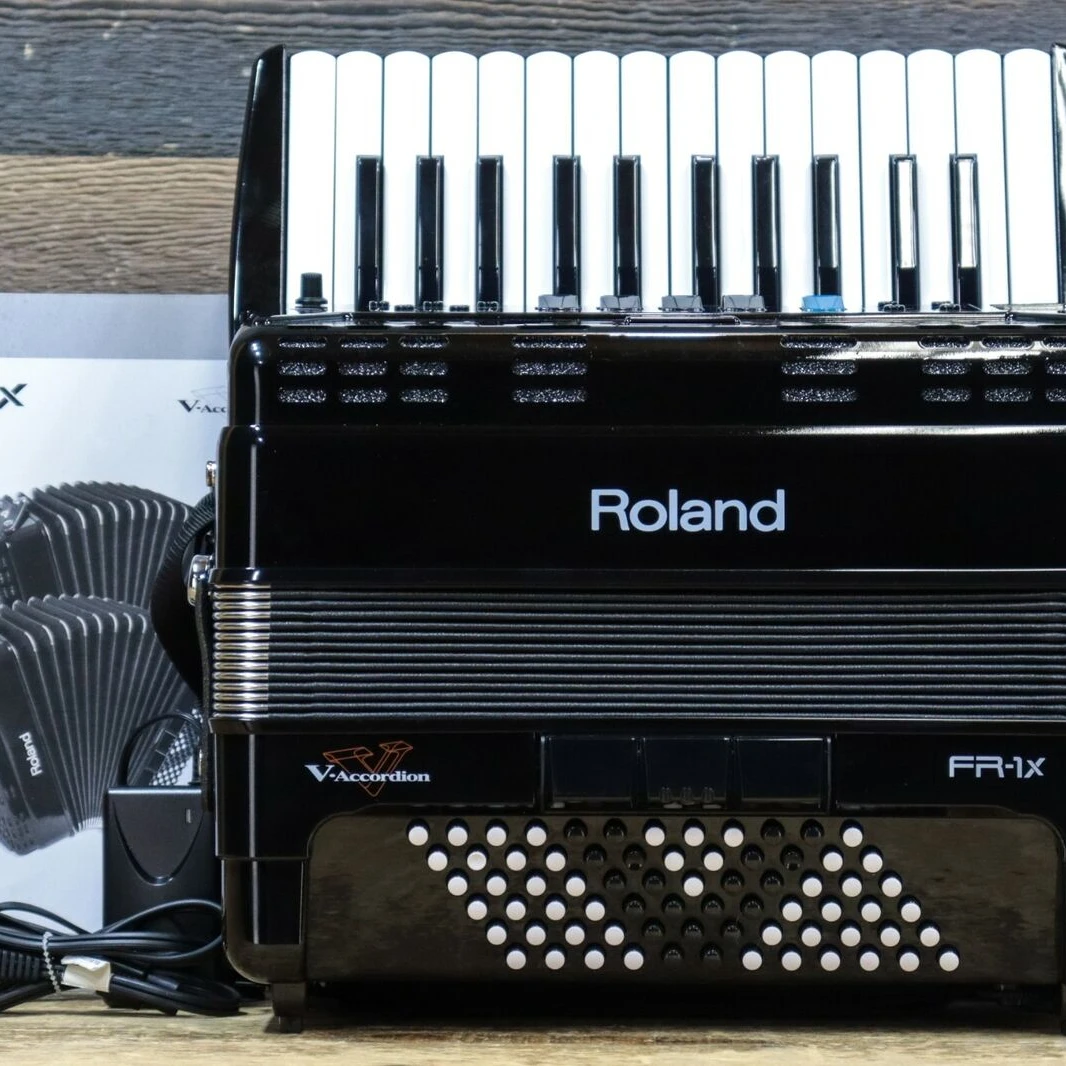  Новая печатающая головка Roland FR-1X V-типа «гармошка» 26-ключ 72-бас ЧЕРНЫЙ цифровое пианино